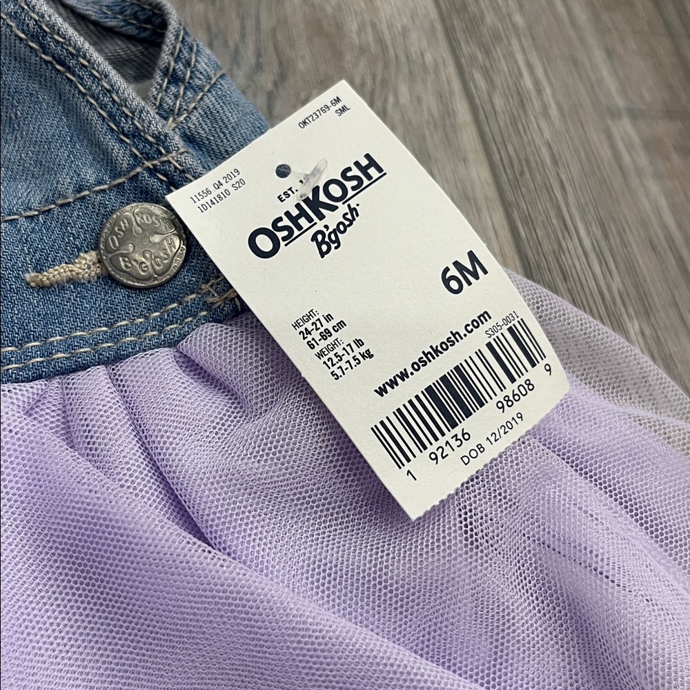 NWT Oshkosh Unicorn Overall Dress - Picture 3 of 5